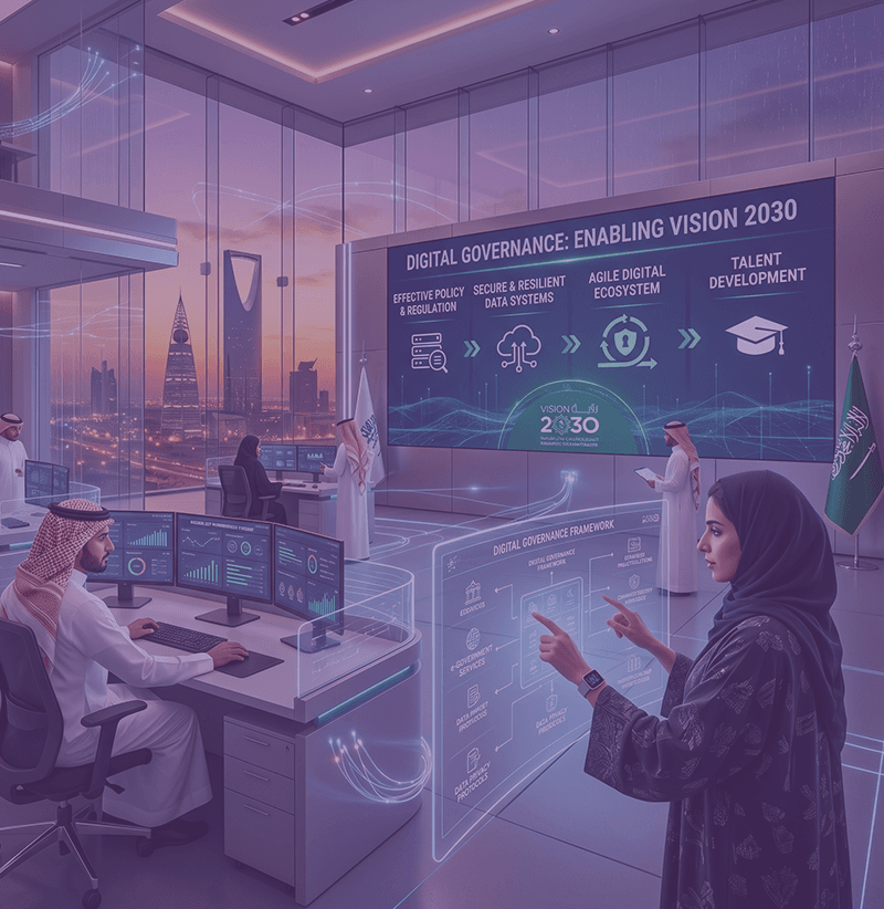 How Does Governance System Contribute to Achieving Digital Transformation within Vision 2030?