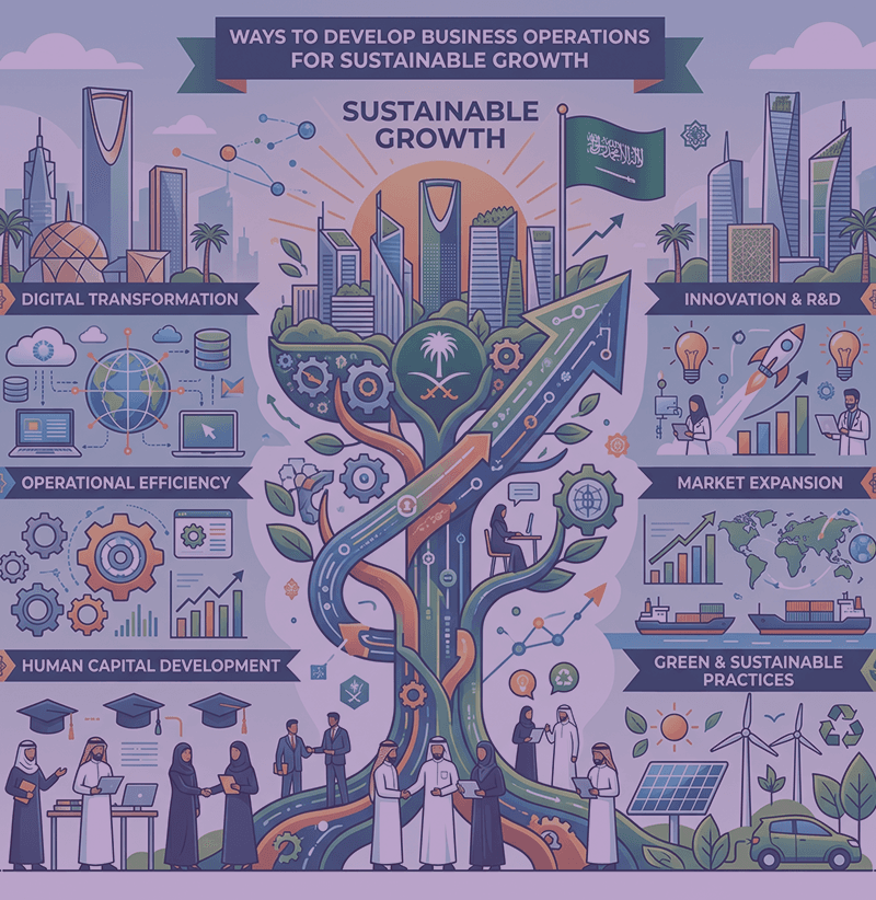 Ways to develop business operations for sustainable growth