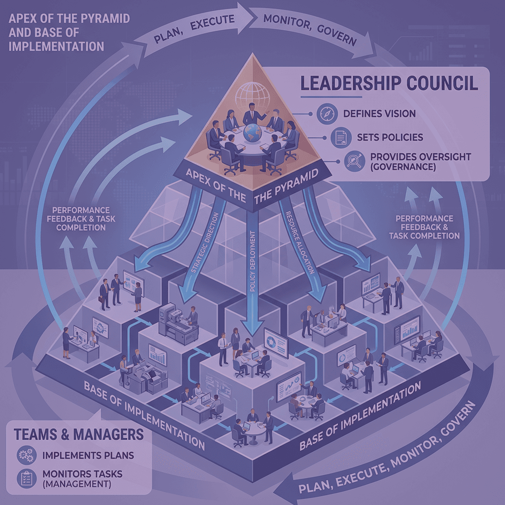 Governance and management pyramid