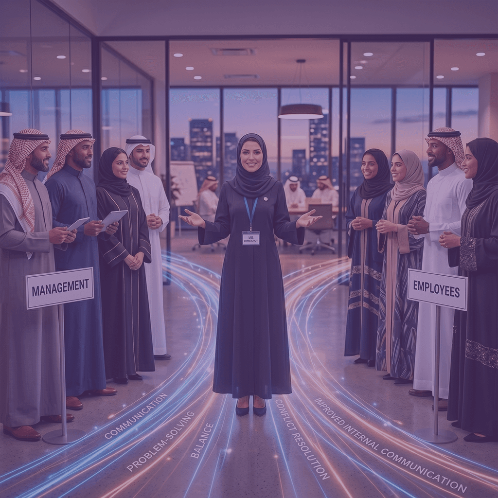 Management and employees aligned in the workplace