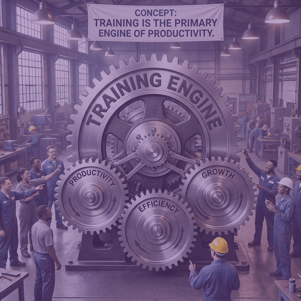 Training engine improving productivity and efficiency